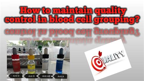 quality control of blood test